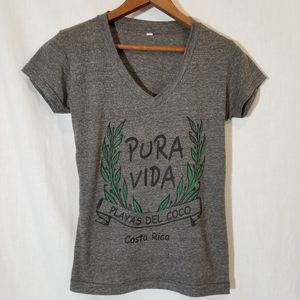 Costa Rica gray tshirt size S